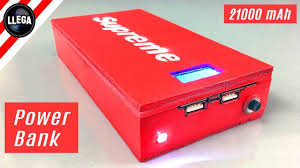 How To Make A Power Bank With 21000 Mah Supreme Style Homemade Diy Powerbank Electronics Projects How To Make