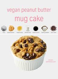 Vegan Peanut Butter Mug Cake Five Minutes Recipe In 2020 Mug Cake Healthy Vegan Mug Cakes Peanut Butter Mug Cakes