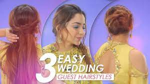 Considering you'll be 'gramming the night away, your hair needs to be as on point as your outfit. 3 Easy Wedding Guest Hairstyle Tutorial Diy Hairstyles For Indian Wedding Be Beautiful Youtube