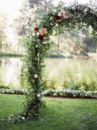 Stunning Pop Of Pink Floral Wedding Ceremony Arch At Brial Veil Lakes In Bridal Veil Oregon Brought To Life By In 2020 Wedding Archway Floral Archway Flower Archway
