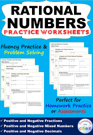 Rational Numbers Homework Practice Worksheets Skills Practice Word Problems Rational Numbers Practices Worksheets Word Problems