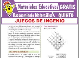 Check spelling or type a new query. Juegos De Ingenio Para Quinto Grado De Secundaria Gratis