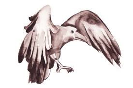 Lily's halloween decor svg bundle $6.99. Watercolor Raven Flying Svg Cut File By Creative Fabrica Crafts Creative Fabrica