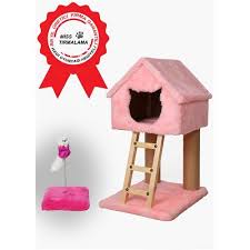 Miss Dublex Tirmalama Ve Oyun Standi Pembe Yayli Kedi Fiyati Kedi Pembe Oyun