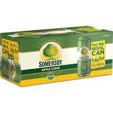 Fruity after taste with rhubarb and apple notes. Somersby Apple Cider Cans