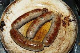 Recipe Homemade Bratwurst Sausage With Natural Pig Intestine Casing Sausages Braised In Spicy Balsamic Vinegar Homemade Sausage Recipes Bratwurst Homemade Sausage