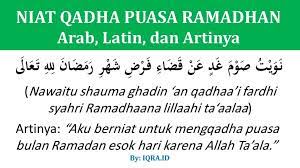 Niat Qadha Puasa Ramadhan Dan Puasa Syawal Iqra Id