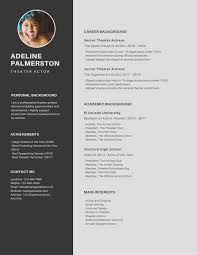 Acting resume example for beginners. Customize 25 Acting Resumes Templates Online Canva
