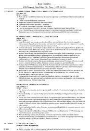 Diploma in mechanical engineering in r. Operational Excellence Manager Resume Samples Velvet Jobs