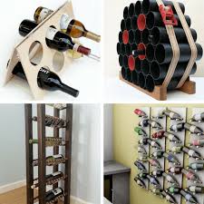 A dark stain adds rusticity to a plywood wine rack, and a strip of chalkboard paint makes for easy labeling of what's currently in stock. Wine Rack Roundup Of 24 Awesome Diy Wine Racks Home Decor Ideas