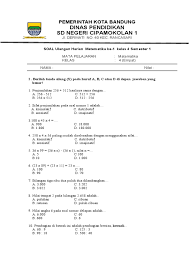 Cara pembagian bersusun porogapit puluhan ratusan ribuan. Soal Ulangan Harian Ke 1 Matematika Kelas 4 Semester 1
