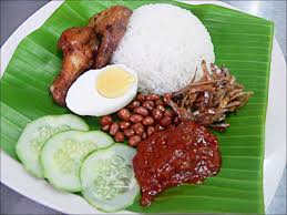 Nasi lemak 椰漿飯 is the breakfast and lunch staple in malaysia. Lukisan Nasi Lemak Ayam Goreng Cikimm Com