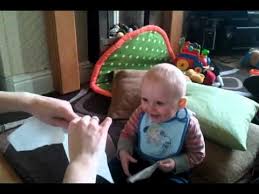 Baby Laughing At Ripped Up Paper Youtube