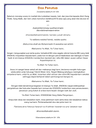 Doa pembukaan acara rapat kerja. Doa Penutup Acara