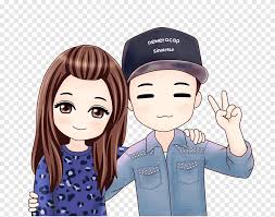 Mann Und Frau Nehmen Pose Kunst Zeichnen Von Chibi Cartoon Animation Beste Freundin Animierter Cartoon Animation Png Pngegg