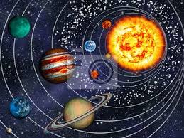 3d Solar System 9 Planets In Their Orbits Wall Mural Wallpaper Murals Solar System Painting Solar System 3d Solar System