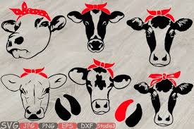 Download Free Svg Cow Head Whit Bandana Silhouette Svg Cowboy Cattle Farm Milk 779s Free Graphic Design Resources Cuting Files
