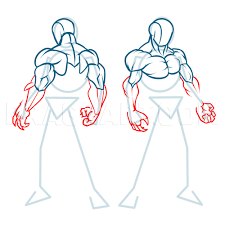 See more ideas about drawings, anime drawings, guy drawing. How To Draw Muscles Step By Step Drawing Guide By Kingtutorial Dragoart Com
