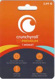 Crunchyroll store digital gift card. Gift Card Premium Crunchyroll Germany Federal Republic Crunchyroll Col D Crunch 001