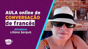 Aula de conversação de francês online com a ativadora Ellen Castro