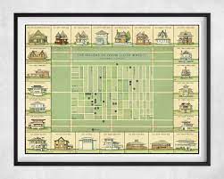 Map Of Frank Lloyd Wright Homes In Oak Park Evolution Of | Etsy