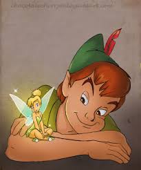 Peter Pan And Tinker Bell By Chocolatecherry On Deviantart Tinkerbell Peter Pan Disney Peter Pan And Tinkerbell