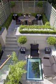 Creating A Terrace Great Way To Deal Create Zones In A Small Space Courtyard Gardens Design Small Courtyard Gardens Small Backyard Landscaping