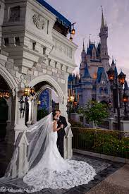 Disney Wedding Portraits At The Magic Kingdom Disney World Wedding Disney Fairy Tale Weddings Fairytale Wedding Theme