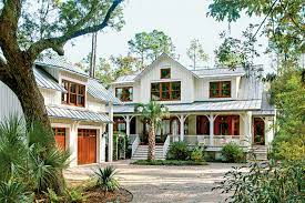 Definitely consider a grayish green tone if your looking for the very best green house color schemes. Charming Home Exteriors Southern Living