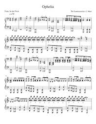 Three Days Grace Over And Over ноты для фортепиано Print And Download In Pdf Or Midi Ophelia Ophelia By The Lumineers Arranged By Someone Named Cory Mast Transcribed By Me You Can A With Images Sheet Music The Lumineers