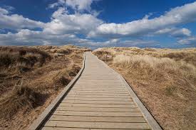 The sand dunes were formed as the crosby channel gradually silted up formby beach. Sefton Council On Twitter Excellent Disabled Access Boardwalk To Beach From Car Park At Lifeboat Road Formby Great For Prams Too Http T Co G0iviphqz0