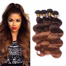 Black Brown And Blonde Ombre Weave Ombre Brazilian Human Hair Extensions Two Tone Color 4 27 Brown Blonde Ombr Brazilian Human Hair Extensions Body Wave Weave Hairstyles Brown Ombre Hair Color
