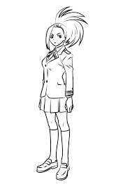 My hero academia coloring pages shoto todoroki lineart by freezescoles. Momo Yaoyorozu From My Hero Academia Coloring Page Free Printable Coloring Pages For Kids