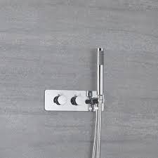 Mit einer komfortablen duscharmatur beginnt der tag bereits mit einem entspannten erlebnis. Twin Duscharmatur Unterputz Rund Mit Handbrause Mirage
