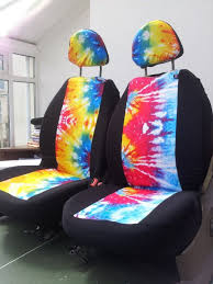 Tye Dye Car Seat Covers Car Front Seat Covers Space 1999 English Print Pair Of Covers For Car Front Seats Tie Dye Printed Car Front Car Seats Seat Covers