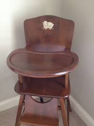 Pin By Natalie E Tackett On Brushed Wooden High Chairs Wood High Chairs Vintage High Chairs