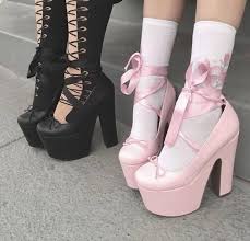 Check out our kawaii shoes selection for the very best in unique or custom, handmade pieces from our sneakers & athletic shoes shops. Fant4sy Kawaii Shoes Heels Pastel Goth Fashion