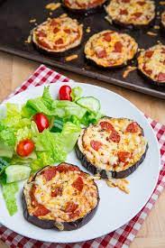 Eggplant Pizzas Recipe Eggplant Pizzas Recipes Food