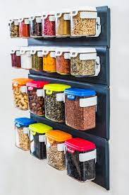 Wall Mounted Storage Bins By Mobins Pop On Off The Grommet Wall Mounted Storage Bins Spice Organization Kitchen Organization Diy