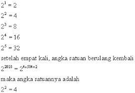 Bab 1 besaran, satuan dan pengukuran tujuan umum ¾ mahasiswa memahami konsep besaran pokok dan besaran satuan, dimensi besaran, alat ukur yang memiliki ketelitian. Tentukan Angka Satuan Dari 2 Pangkat 2018 Brainly Co Id