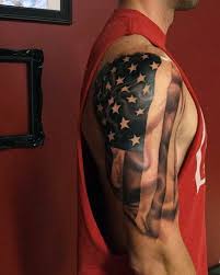 Black American Flag Tattoo Chest Poker Tattoos American Flag Tattoo Flag Tattoo Best Sleeve Tattoos
