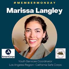 🚨MEMBER MONDAY ALERT🚨 For this week's #membermonday, meet our California  Safe Corps member, Marissa Langley, serving Los Angeles Region! #whyiserve  #gettingthingsdone #AmeriCorps #AmericanRedCross #CaliforniaSafeCorps