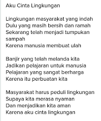 Sebutkan Contoh Syair Bertema Lingkungan Brainly Co Id