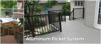 Choose from nine designer aluminum railing styles available in a variety of colors; Products