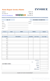 47 Format Simple Auto Repair Invoice Template Templates By Simple Auto Repair Invoice Template Cards Design Templates