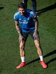 Sergio Ramos Of Real Madrid During The Training Real Madrid On March Sergio Ramos Real Madrid Sergio