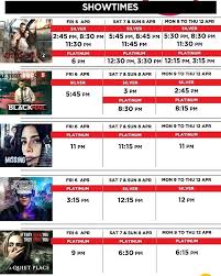 Cinepax Giga Mall Wtc Showtimes From 6th Apr 12th April 2018 For Advance Booking Dial Now 111 246 372 Location Second Floor Showtime Movies Online Booking
