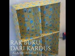 Tips Cara Membuat Rak Buku Dari Kardus Bekas Tutorial Trick Diy Youtube Penyimpanan Buatan Sendiri Rak Buku Dekorasi Kreatif