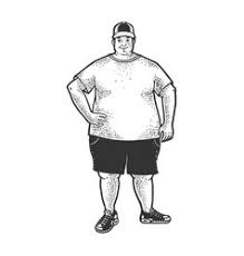 Fat Man Sketch Vector Images Over 300 If you're overweight, running is a great option that can help you improve your that said, getting started with running may be a bit more challenging if you are overweight due to the fact that extra body fat can make you get winded. vectorstock