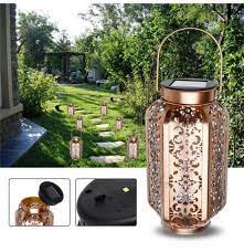 The kit provides a maximum of 5 hours of solar lighting. Solar Powered Vintage Metal Led Lantern Light Outdoor Garden Landscape Yard Lamp
